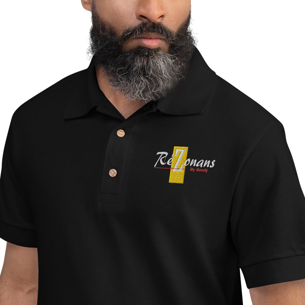 "RéZonans" Embroidered Polo Shirt (H)