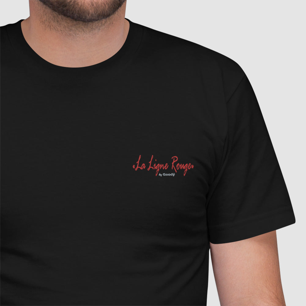 Gesticktes T-Shirt "La Lignege"