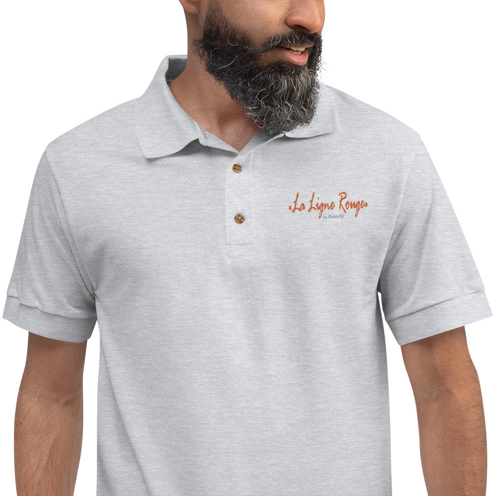 "La Lignerouge" Embroidered Polo Shirt (H)