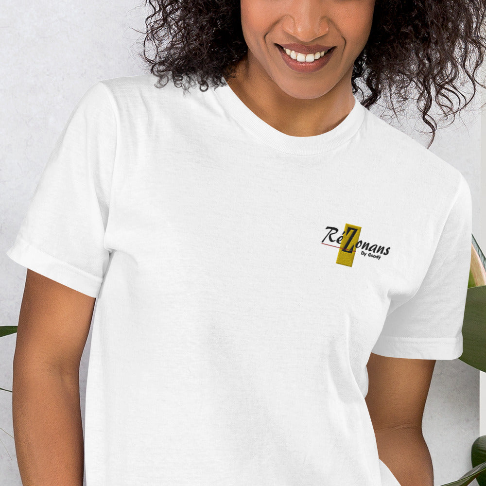 T-Shirt brodé "RéZonans" (unisexe)