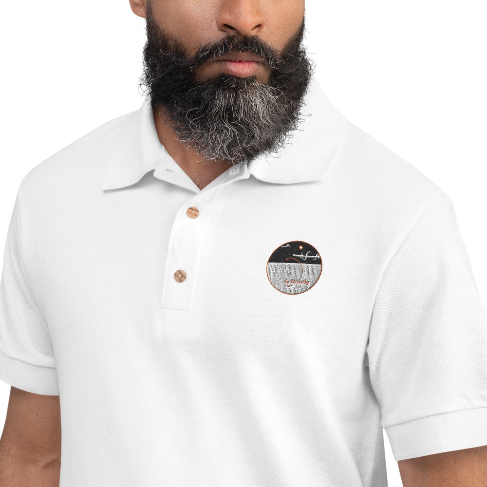 "Lignerouge" Embroidered Polo Shirt (H)