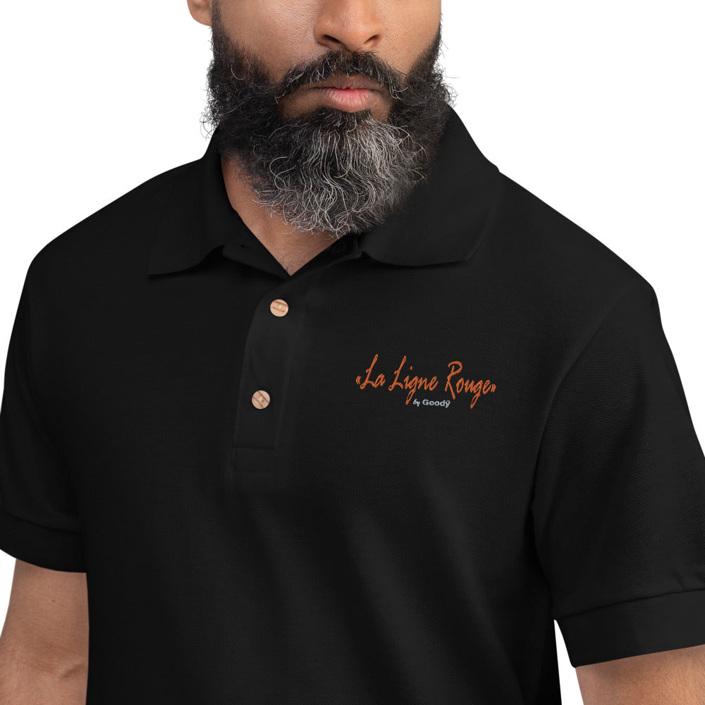 "La Lignerouge" Embroidered Polo Shirt (H)