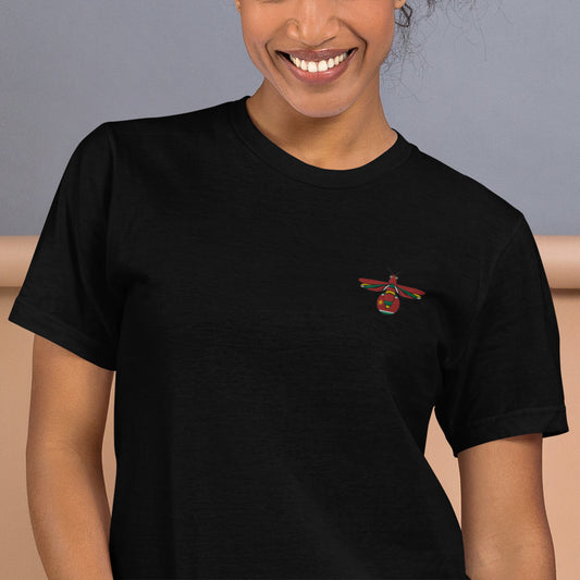 "Luciole" besticktes T-Shirt (Unisex)