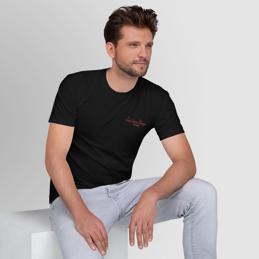 "La Lignerouge" Embroidered T-shirt