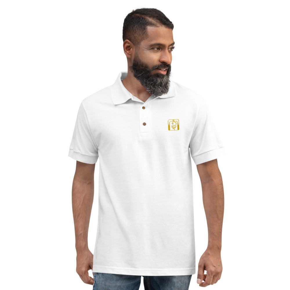 "Ajmaq" Embroidered Polo Shirt (H)